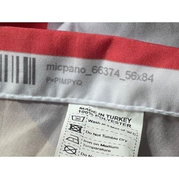 Geometric Quilt Curtain Rainbow Kaleidoscope 84x 28 Crafts Fabric Made In Turkey - Picture 4 of 7